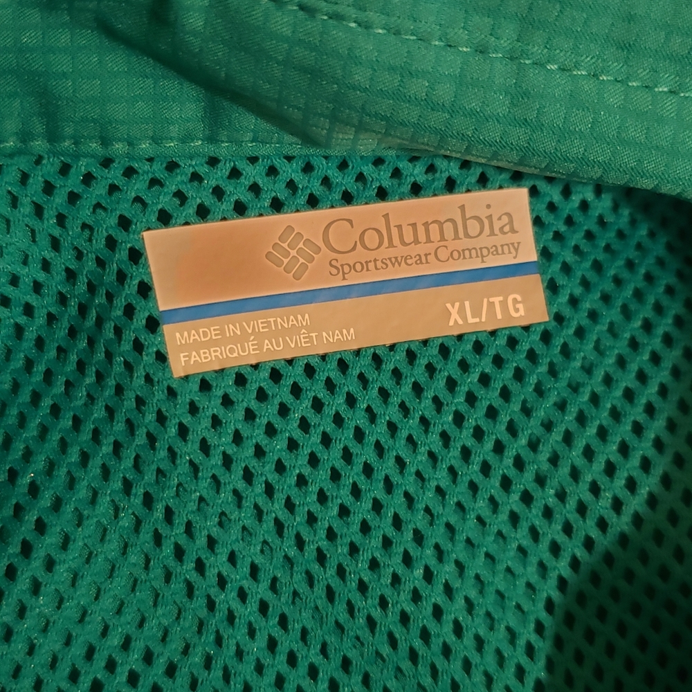 Columbia PFG Tamiami II Short Sleeve Fishing Shirt Womens XL Teal Vented - Picture 6 of 6